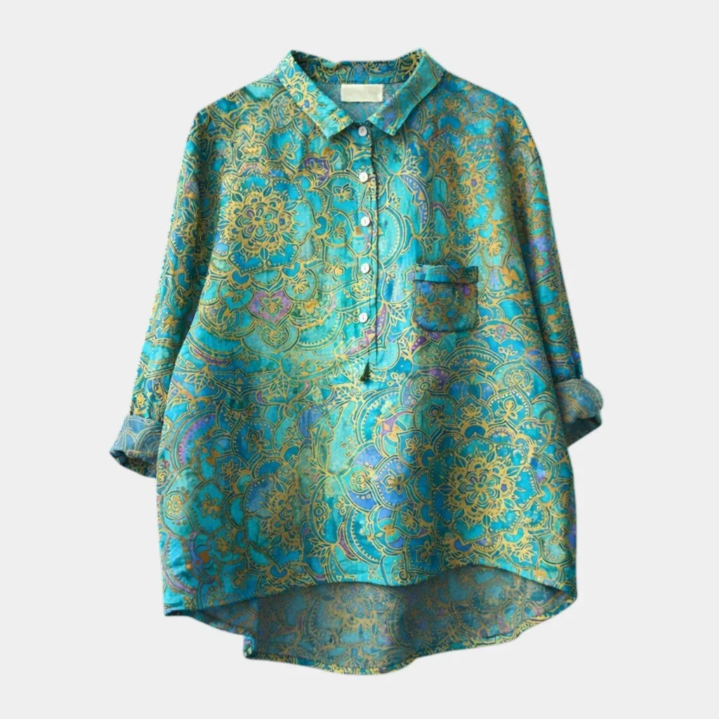 Simona | Chemise à motifs